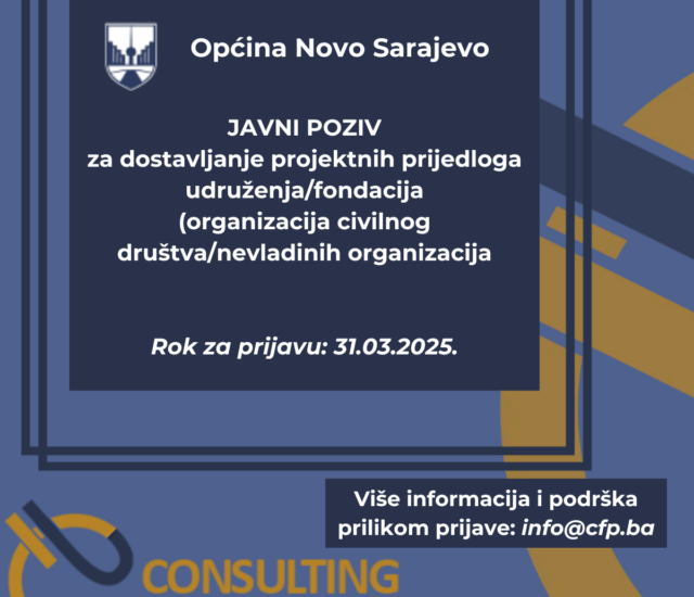 Javni poziv Općine Novo Sarajevo