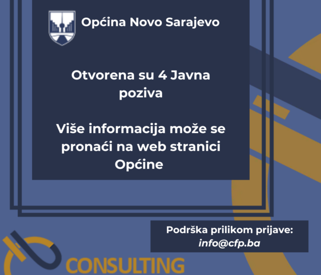 Javni pozivi – Općina Novo Sarajevo